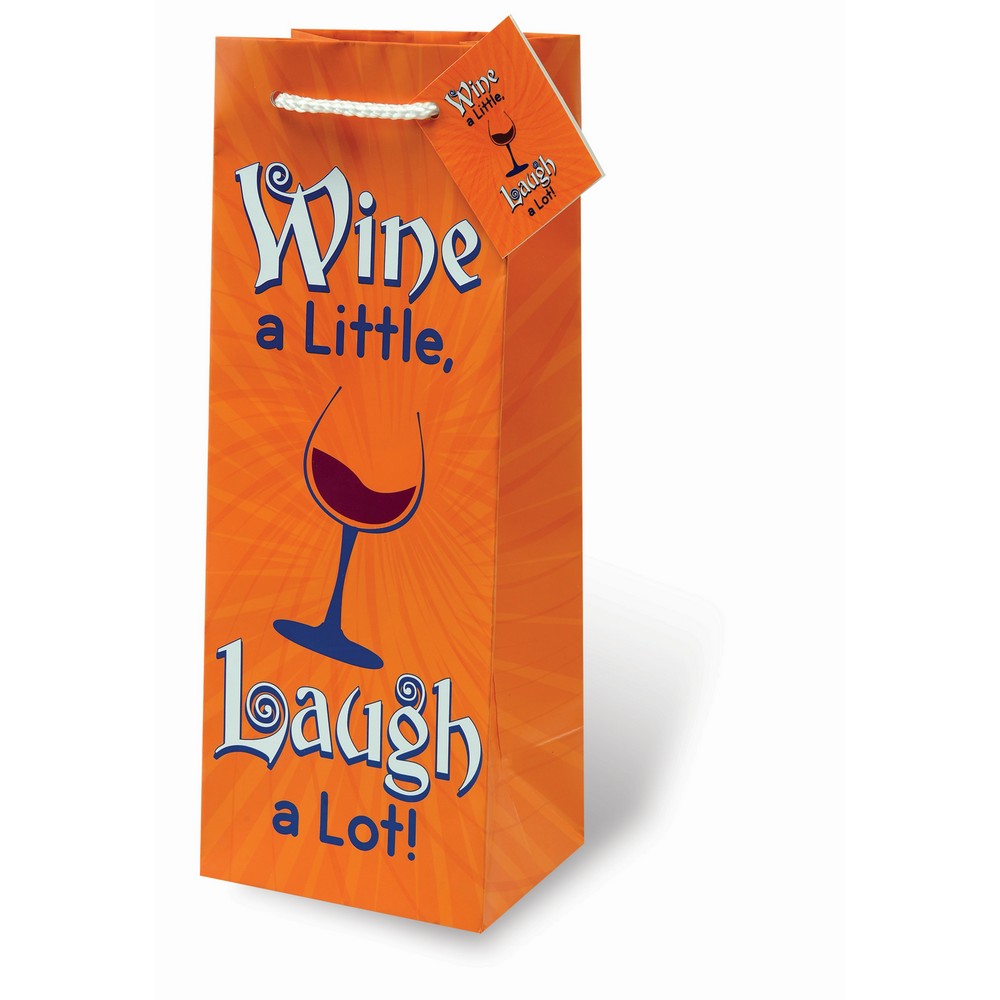 Wine A Little Wine Bottle Gift Bag