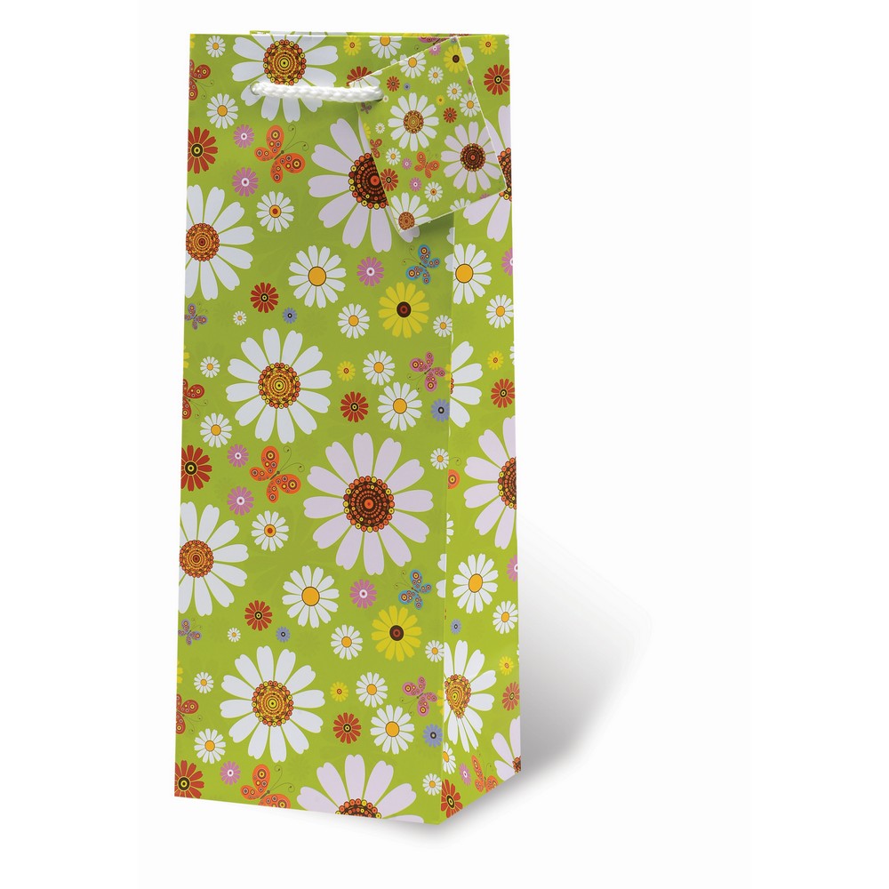 Lazy Daisies Wine Bottle Gift Bag