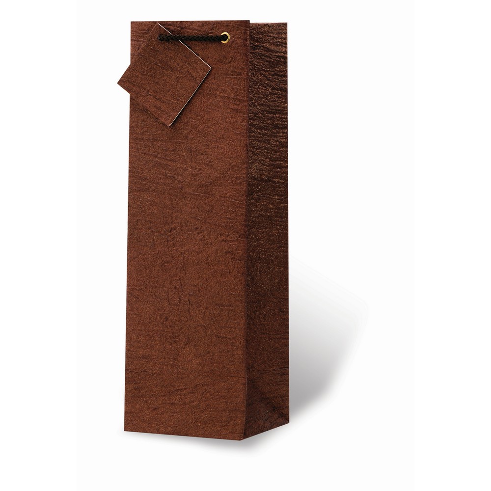 Handmade Natural Textured Wine Bottle Gift Bag