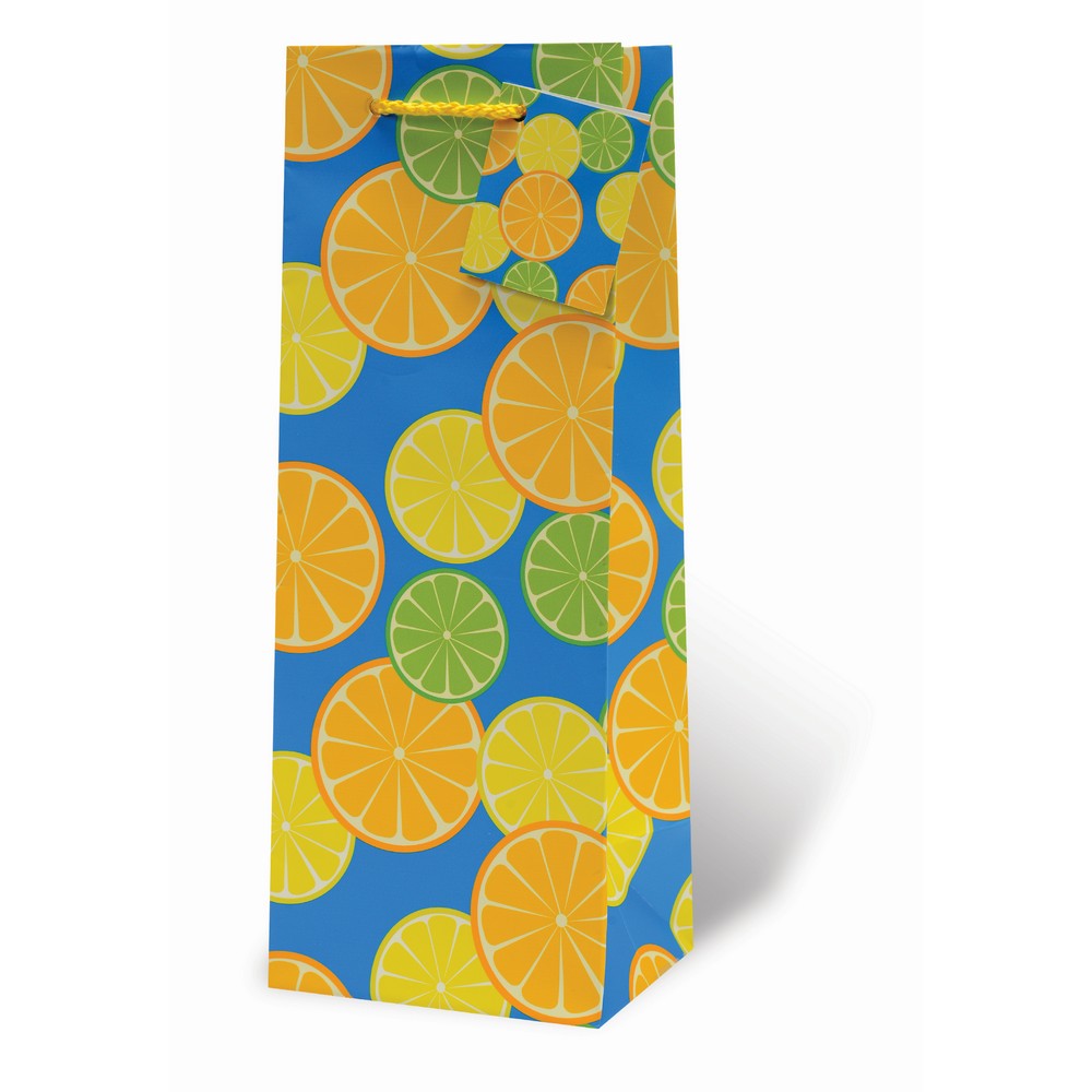 Citrus Slices Wine Bottle Gift Bag