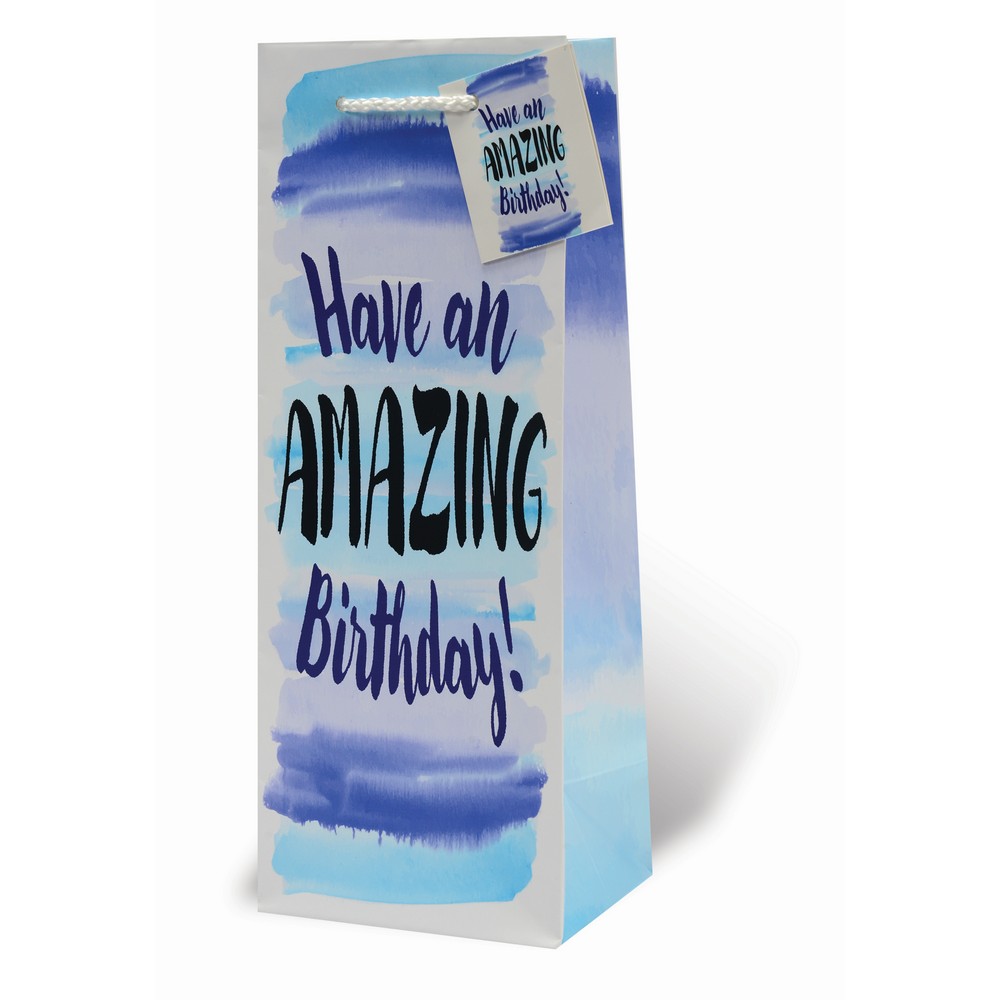 Amazing Birthday Wine Bottle Gift Bag