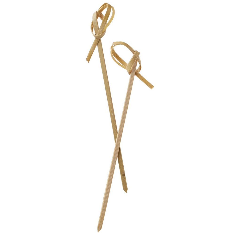 Knotted Bamboo Pick - 4 inch