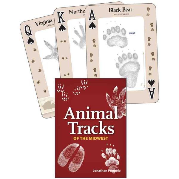 Animal Tracks of Midwest Playing Cards