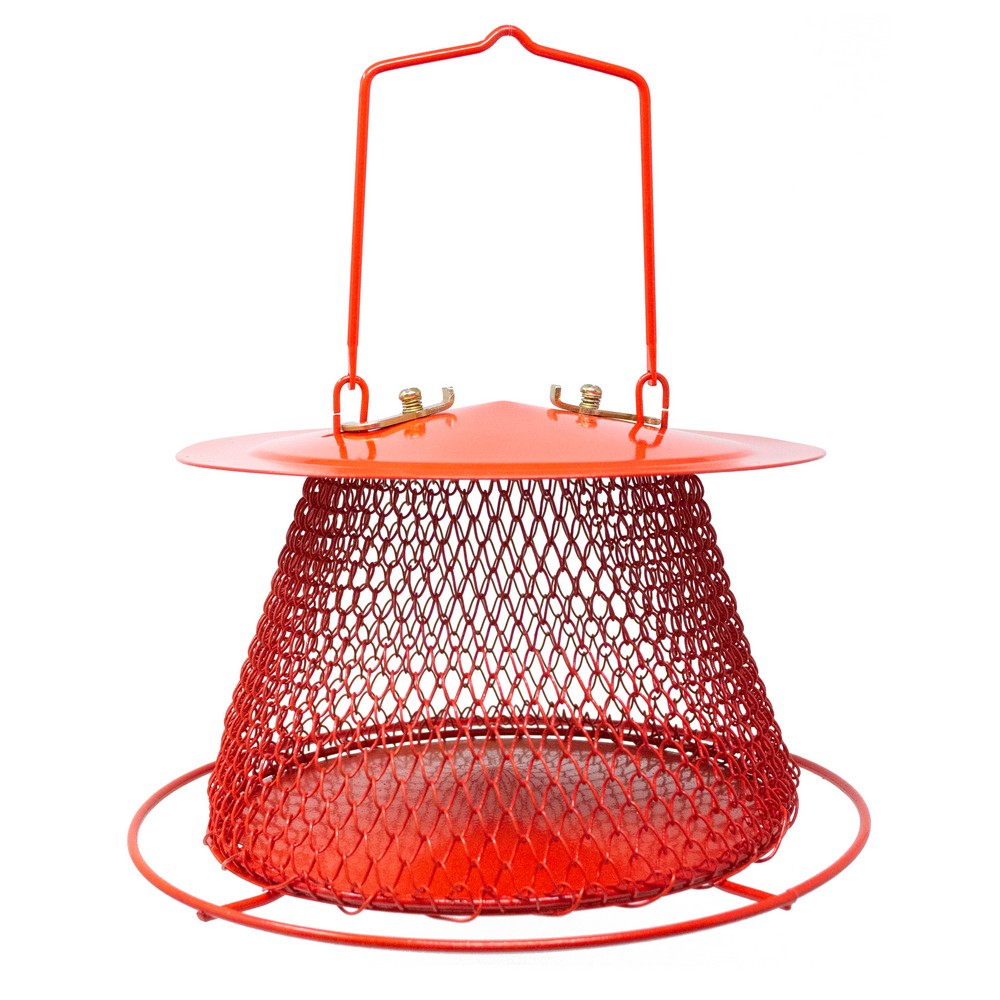 Red Collapsible Mesh Feeder
