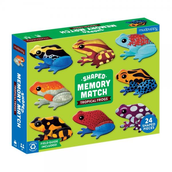 Tropical Frogs Puzzle 24 Piece Memory Matching Game