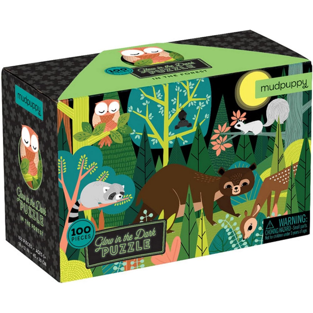 In the Forest Glow in the Dark 100 Piece Puzzle