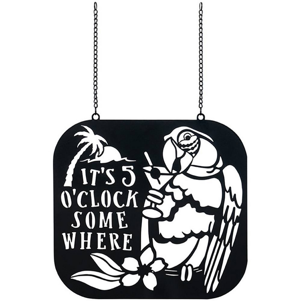 5 O'Clock Somewhere Metal Garden Flag