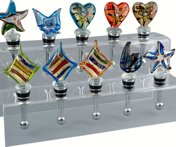 10 Hole Bottle Stopper 2 Tier Display