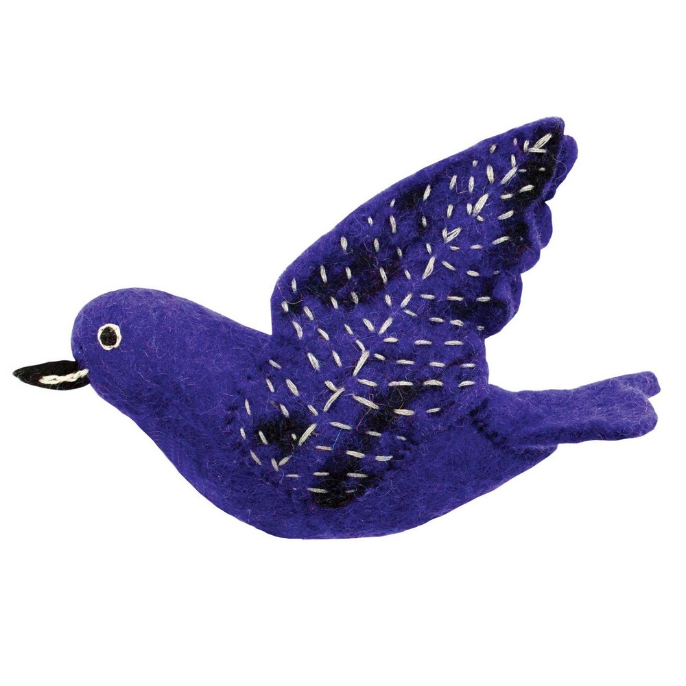Purple Martin Woolie Ornament