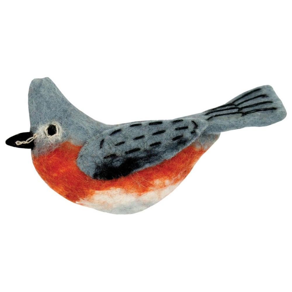 Tufted Titmouse Woolie Ornament