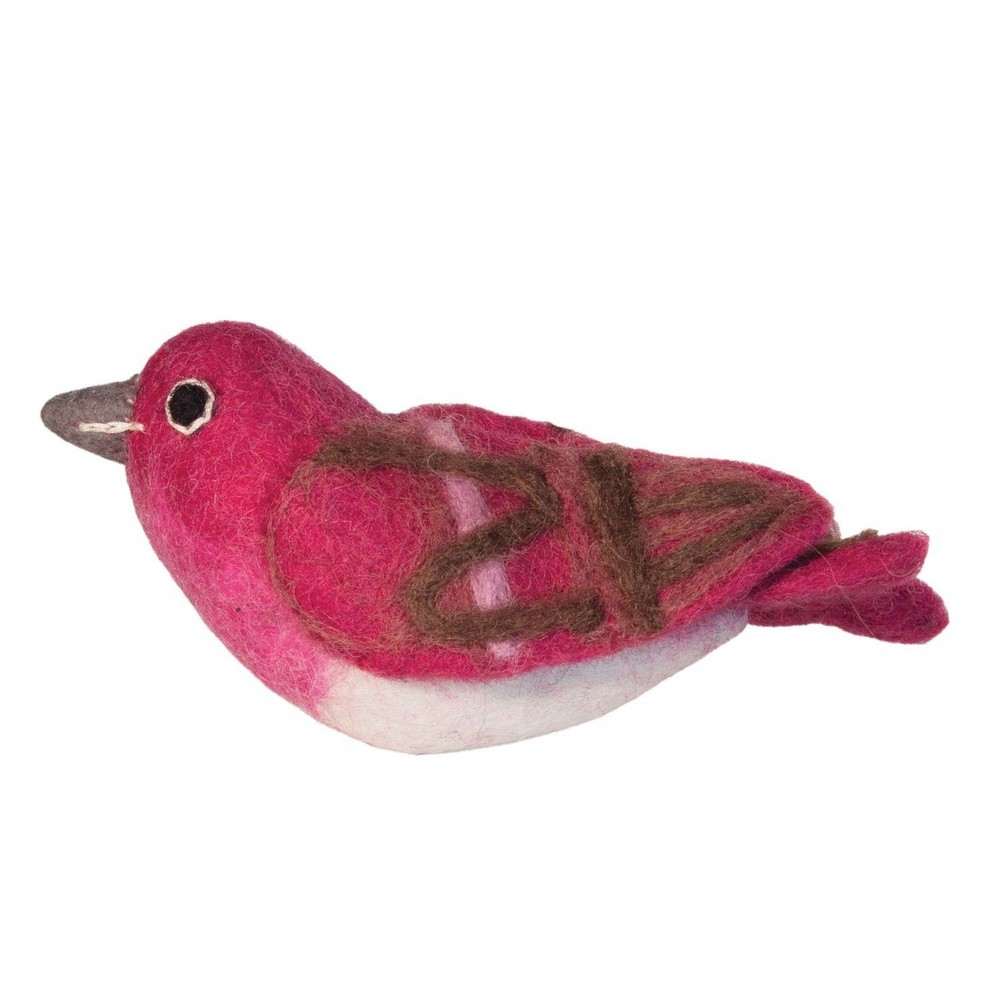 Purple Finch Woolie Ornament