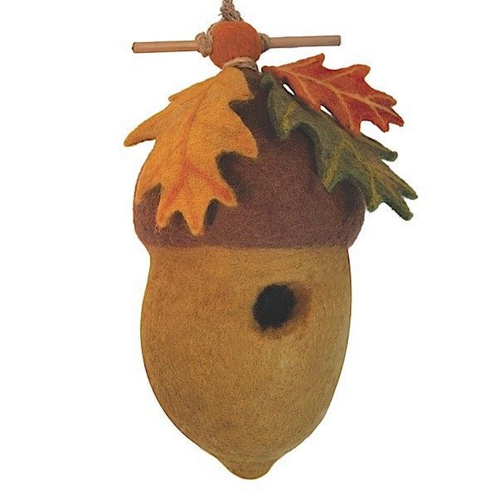 Pin Oak Acorn Felt Bird House