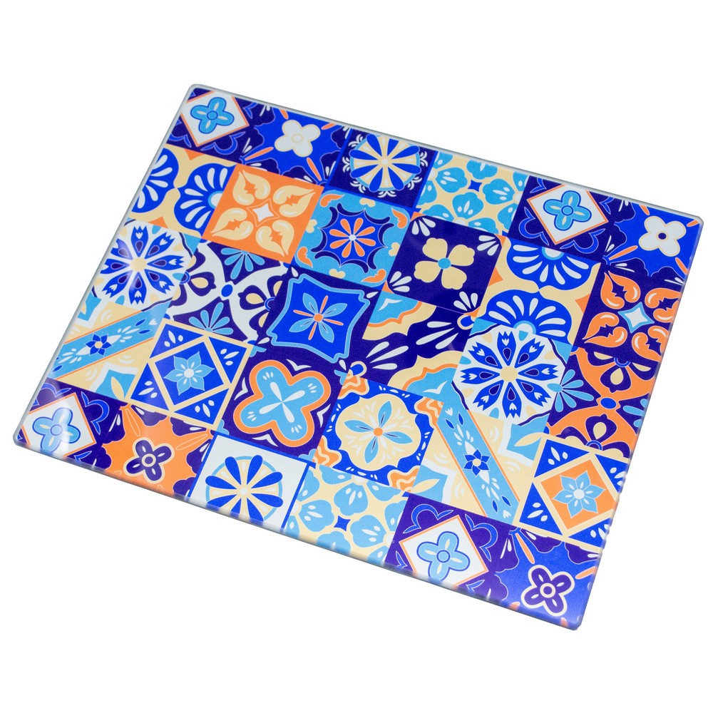 Colorful Talavera Glass Serving Board