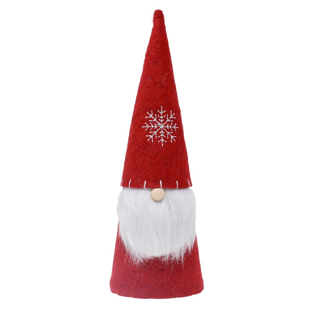 8 Inch Red Felt Gnome