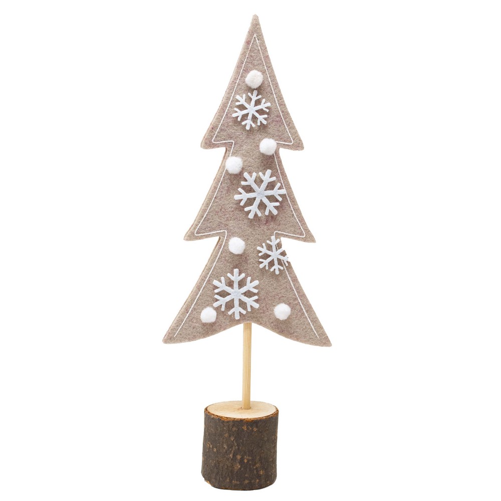 10 Inch Natural Felt Tree