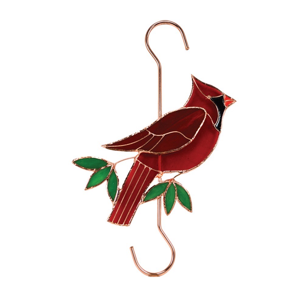 Stained Glass Cardinal Hook