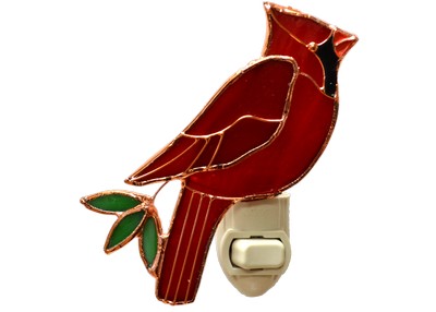 Stained Glass Cardinal Nightlight