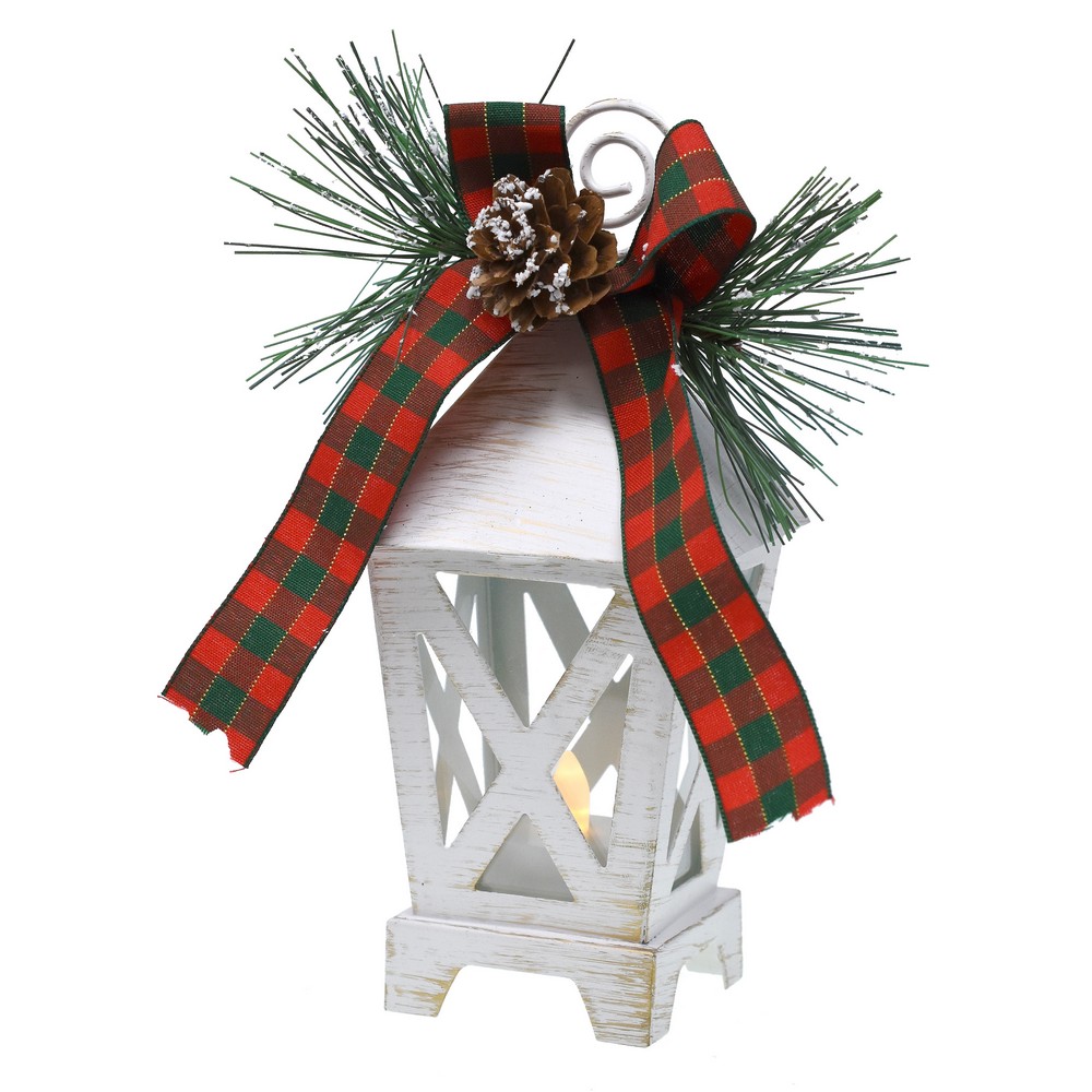 Mini LED Lantern White Placecard and Photo Holder