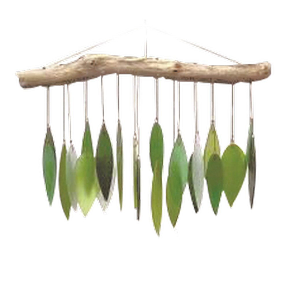 Spring Leaves Glass Chime