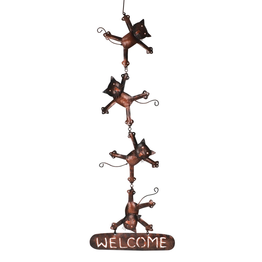 Welcome Hanging Cat