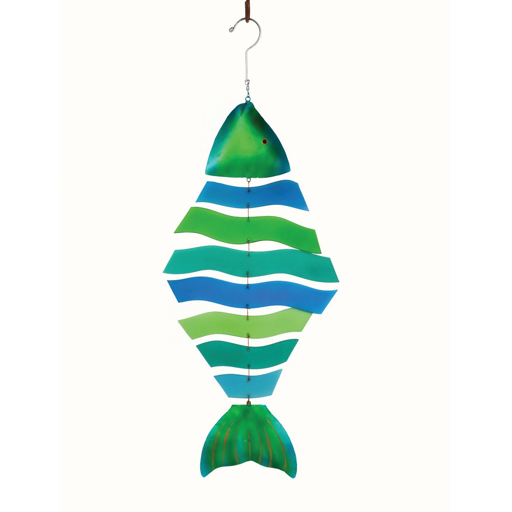 Fish Bones Glass Suncatcher