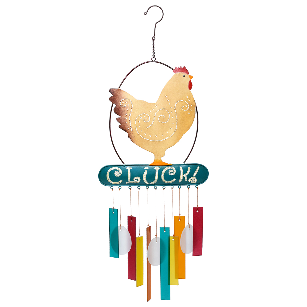 Chicken Cluck Glass Chime
