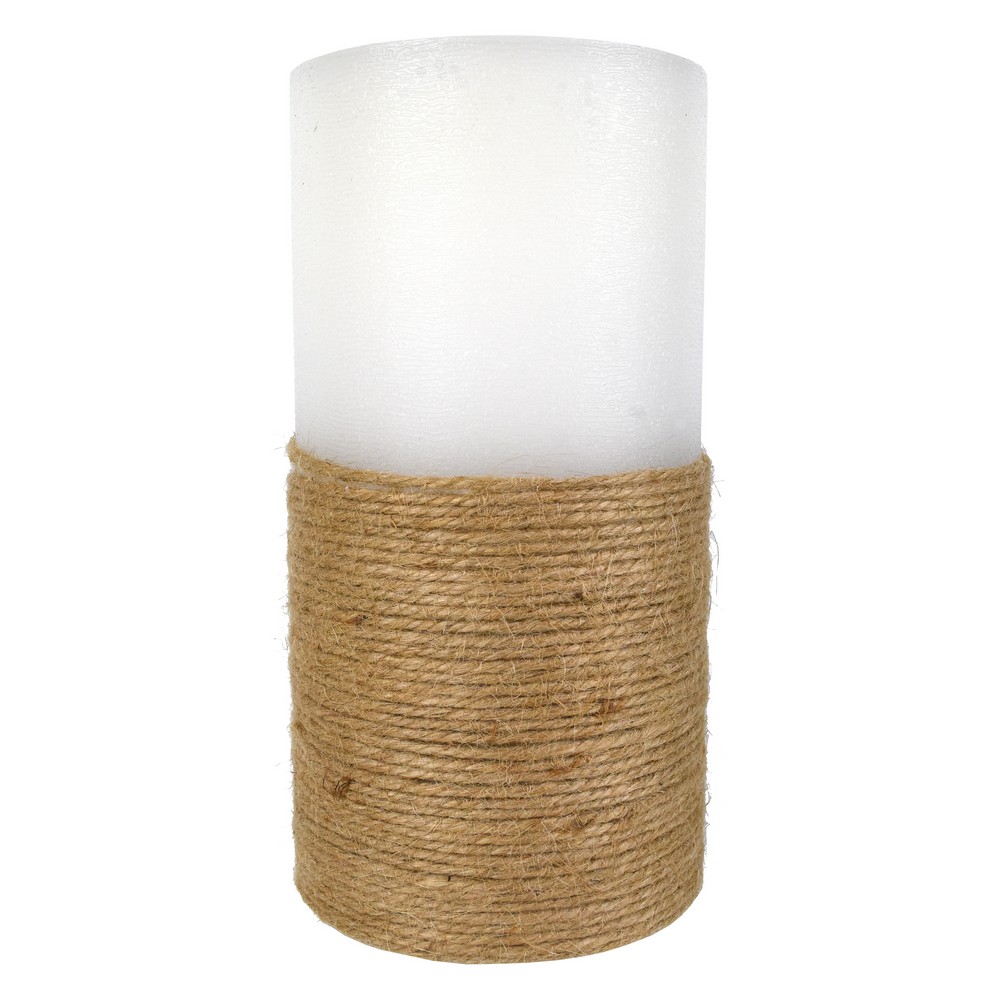 Jute Wrapped Candle Fountain