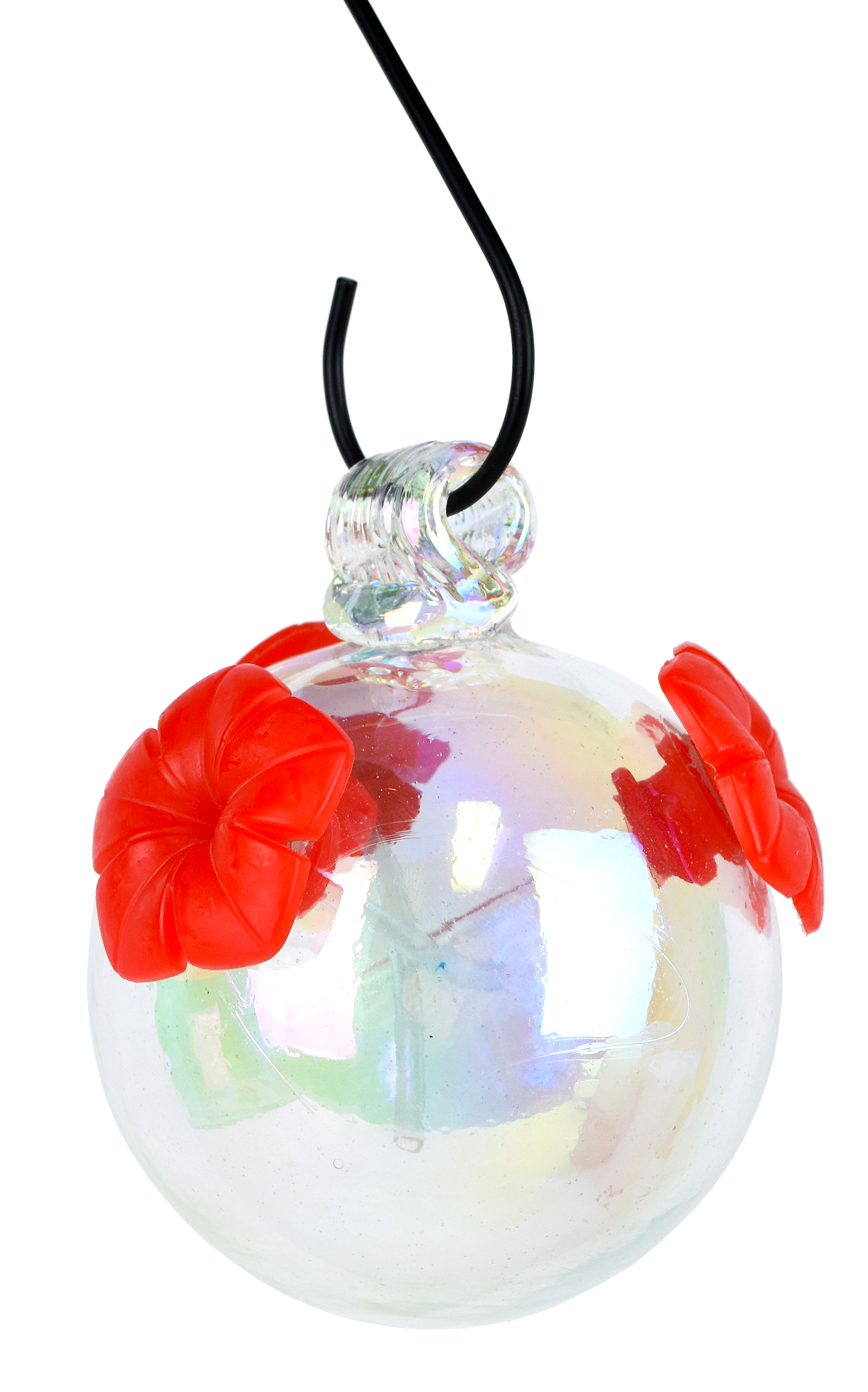 Bubble Glass Hummingbird Feeder