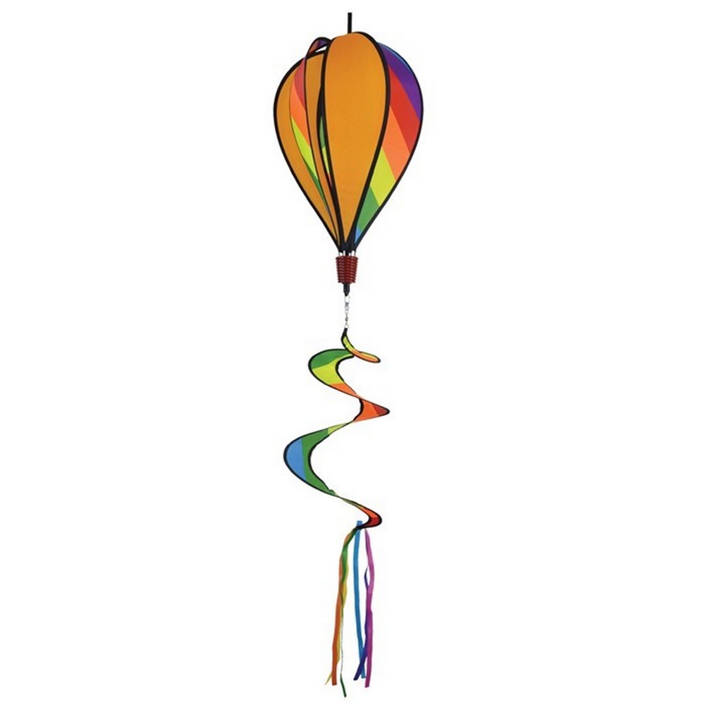 Rainbow Striped Hot Air Balloon