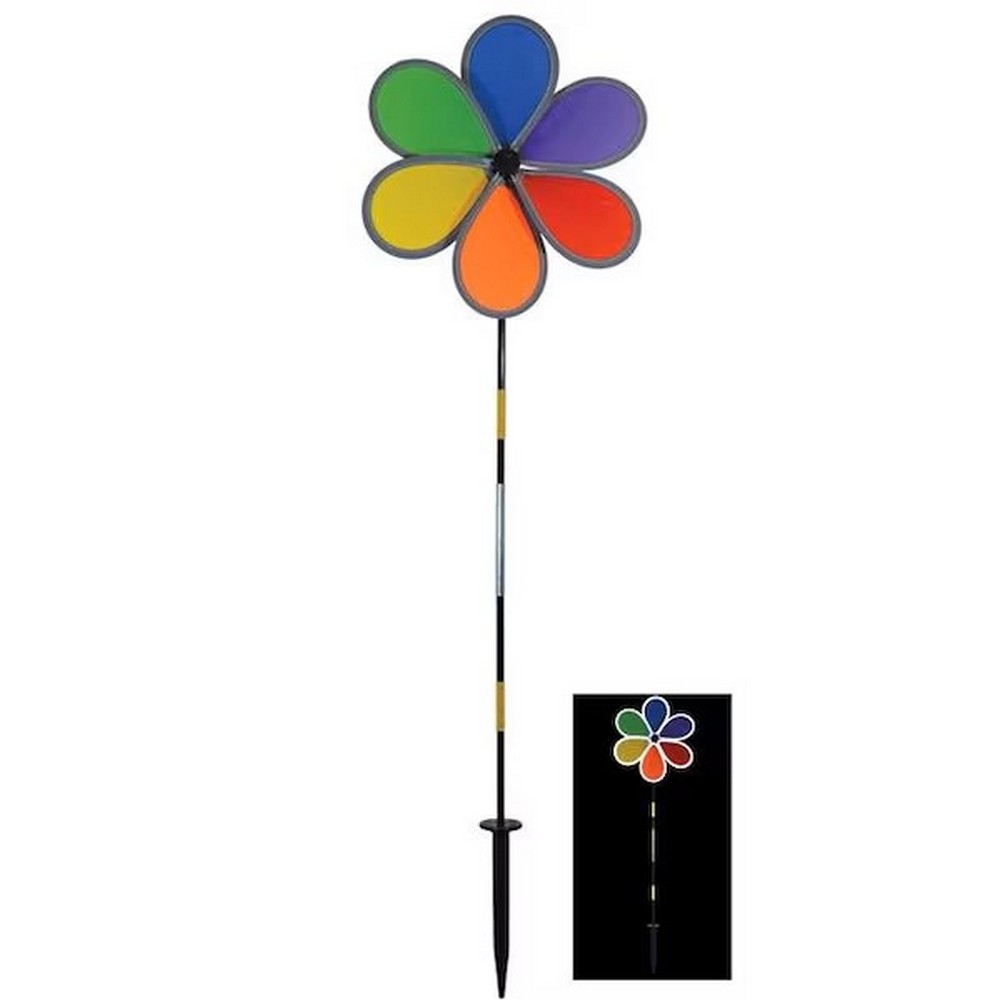 12 inch Rainbow Retroreflective Flower