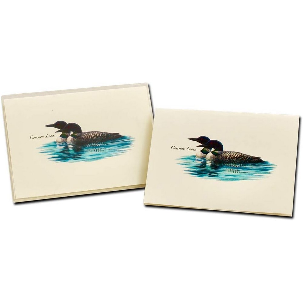 Loon Pair Notecard
