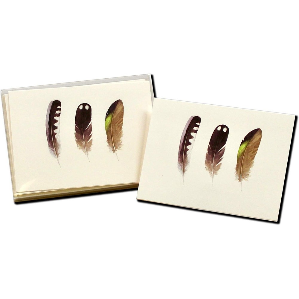 Waterbird Feathers Notecards