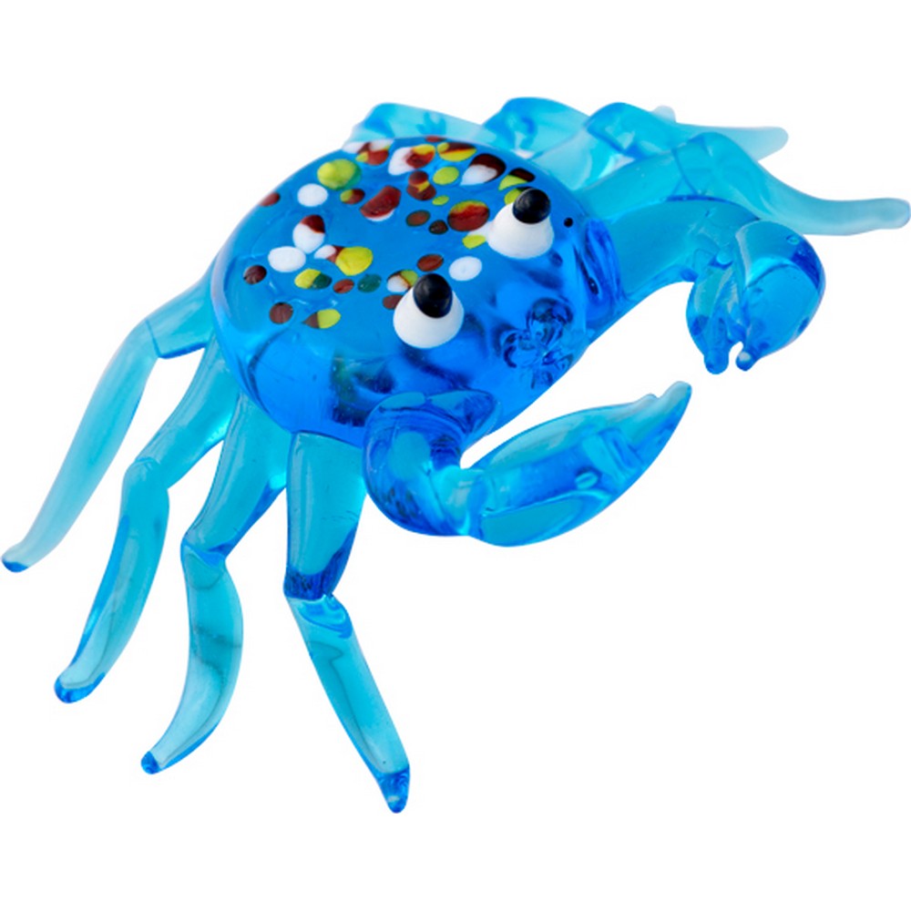 Milano Art Glass Blue Crab