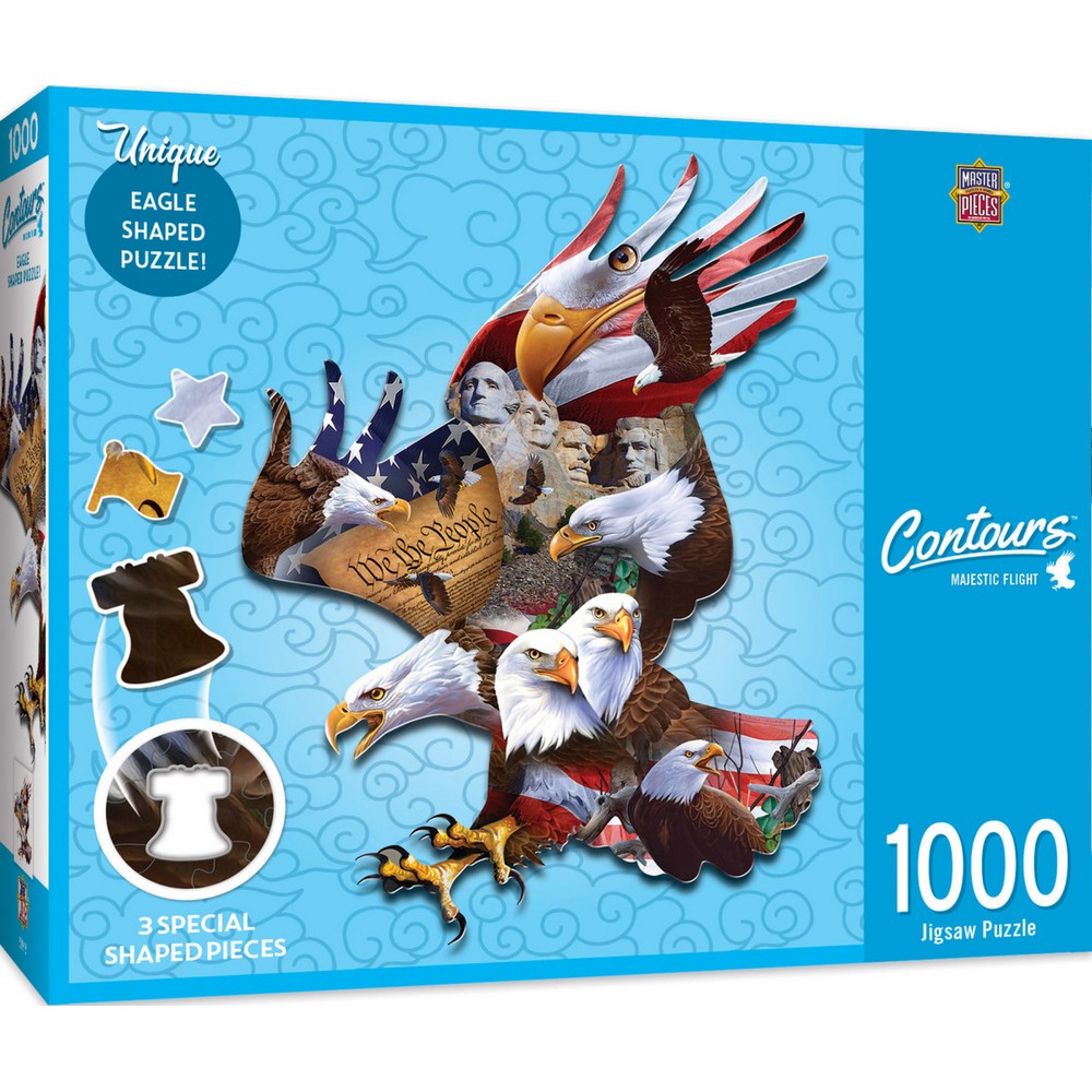 Contours Shaped Majestic Flight 1000 Piece Puzzle