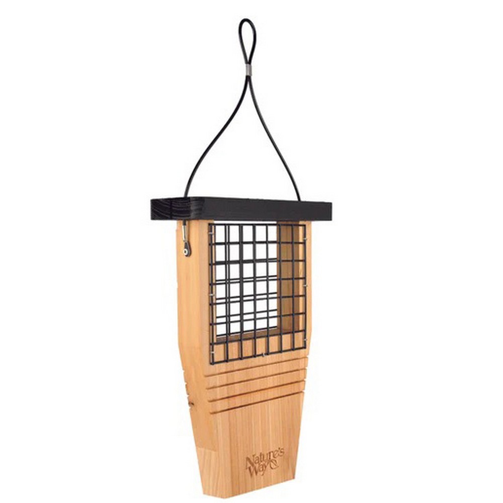 Cedar Suet Tail Prop Feeder