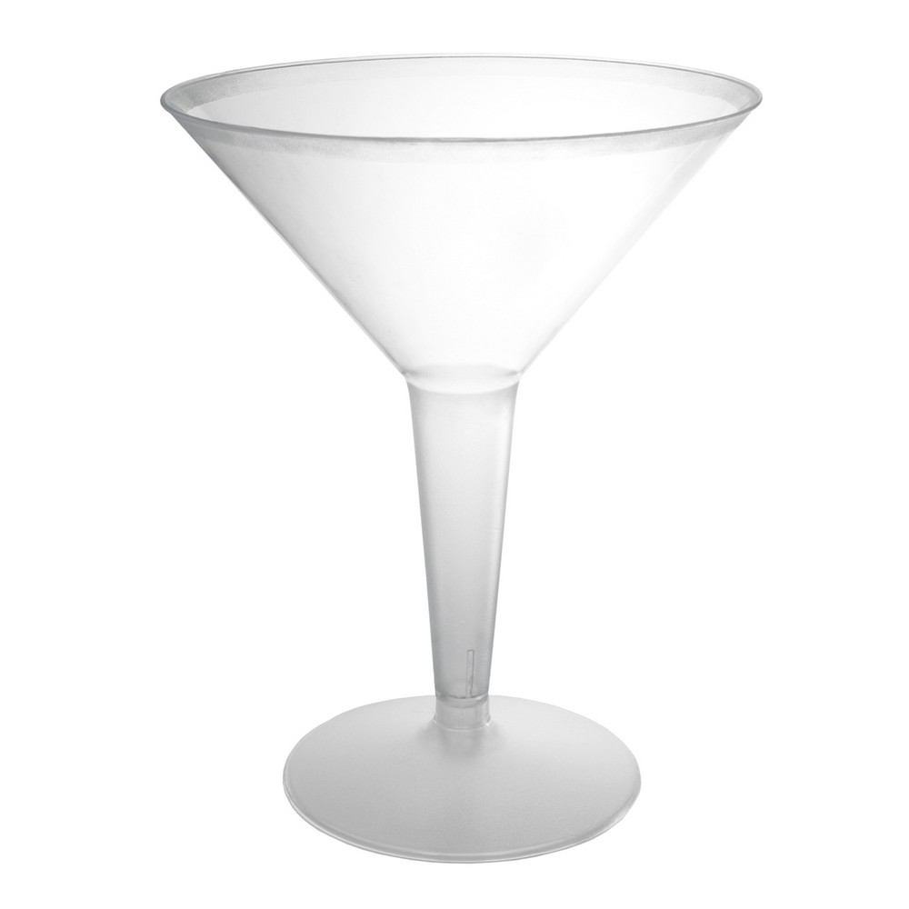 2 pc 8 oz Martini Glasses  Clear  4 ct