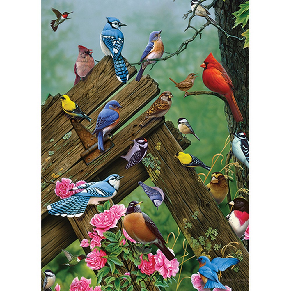 Cobble Hill Wildbird Gathering 35 Piece Tray Puzzle