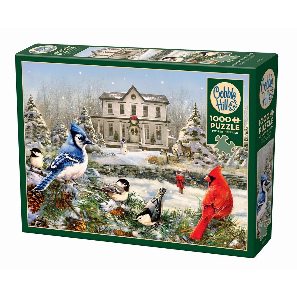 Cobble Hill Country House Birds 1000 Piece Puzzle