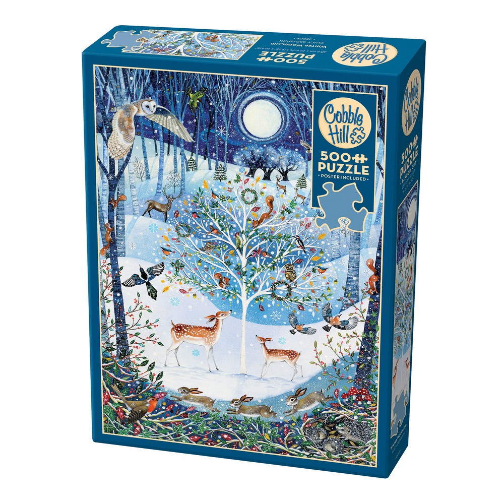 Cobble Hill Winter Woodland 500 Piece Puzzle