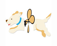 Yellow Lab Petite Spinner