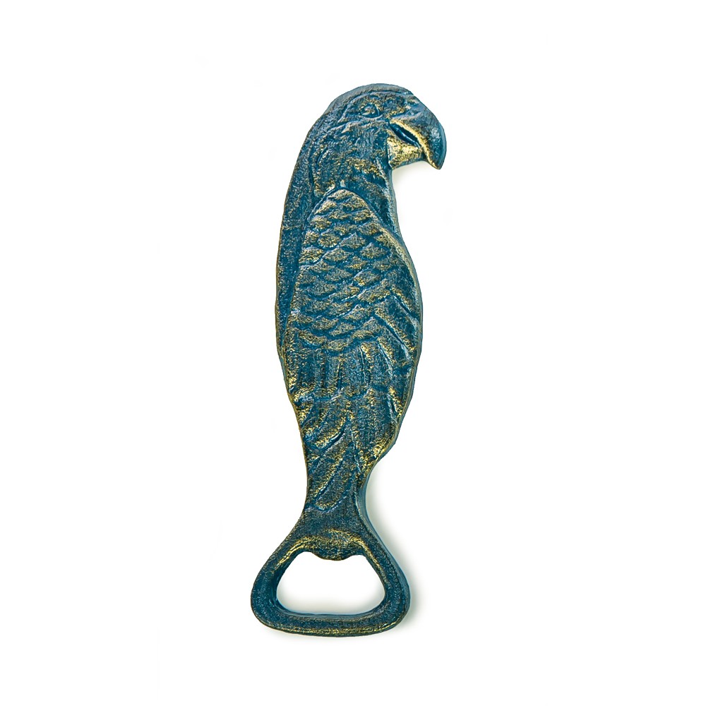 Cast Iron Bottle Opener Parrot