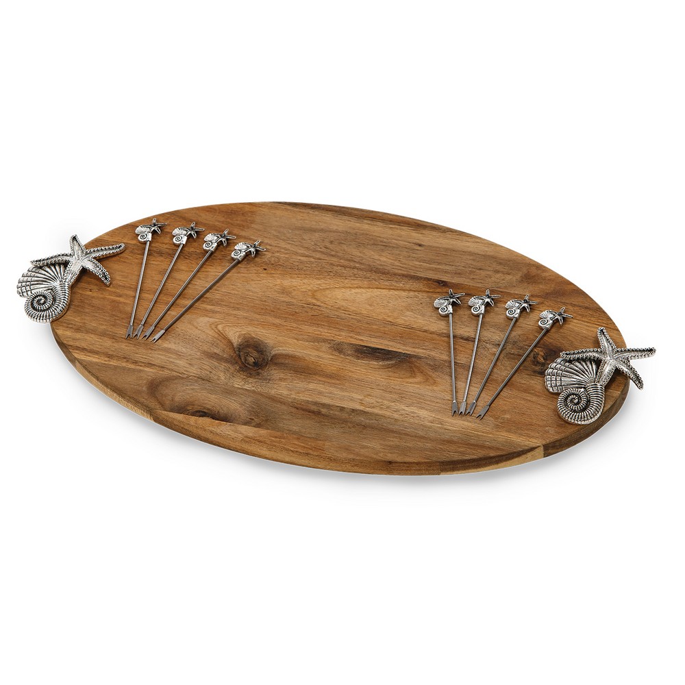 Large Acacia Foodie Bites Sea Treasures