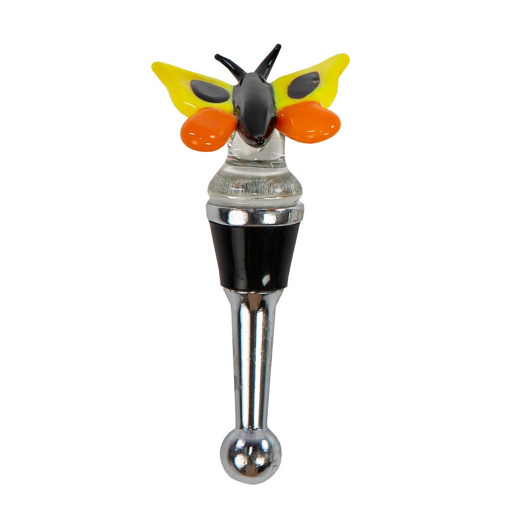 Glass Bottle Stopper Butterfly