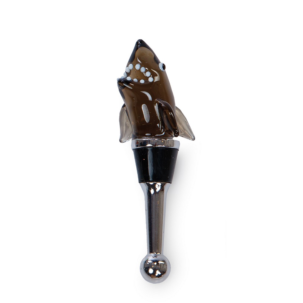 Glass Bottle Stopper Shark
