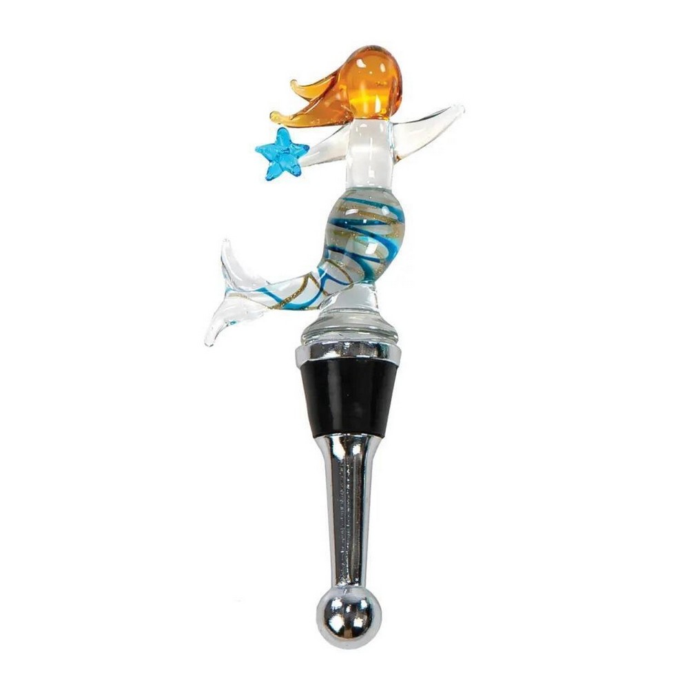 Glass Bottle Stopper Mermaid