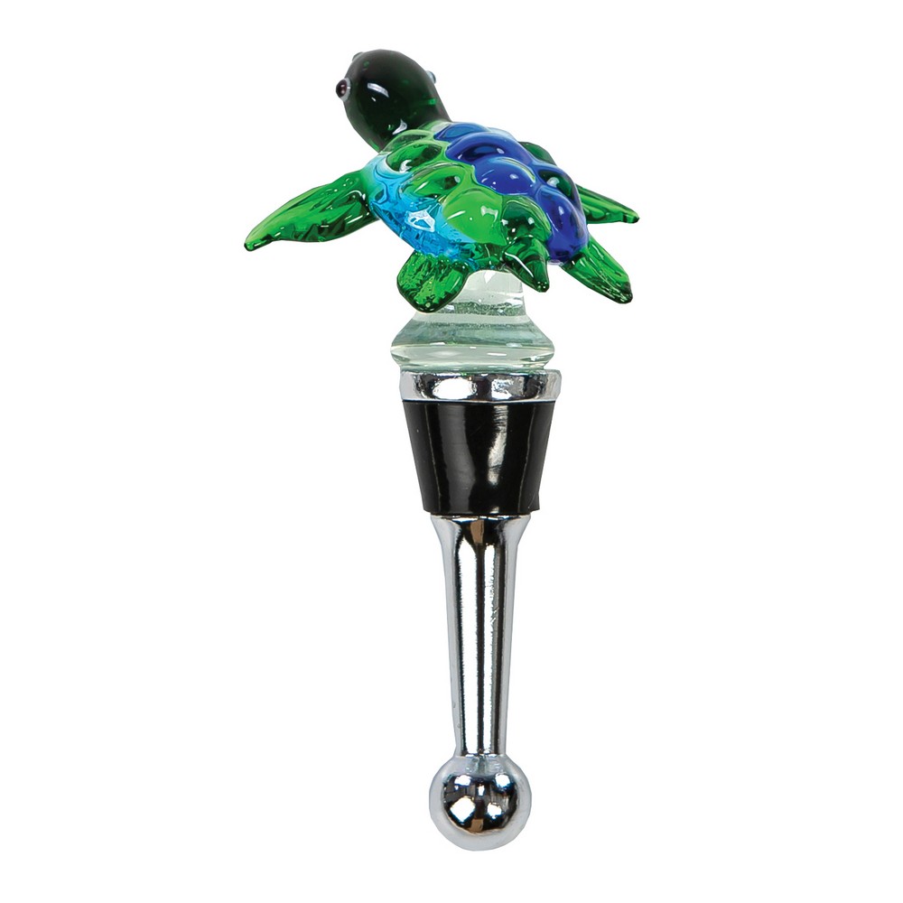 Glass Bottle Stopper Sea Turtle