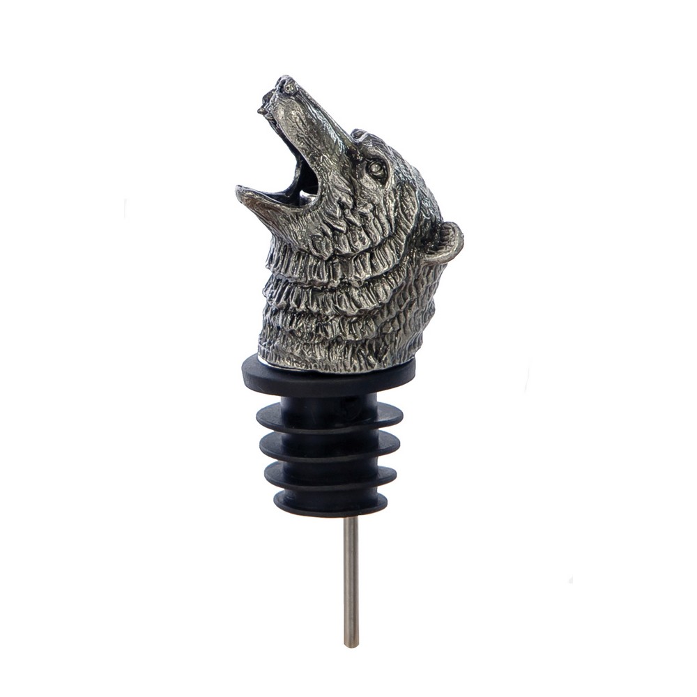 Steel Wine and Bottle Pourer Bear