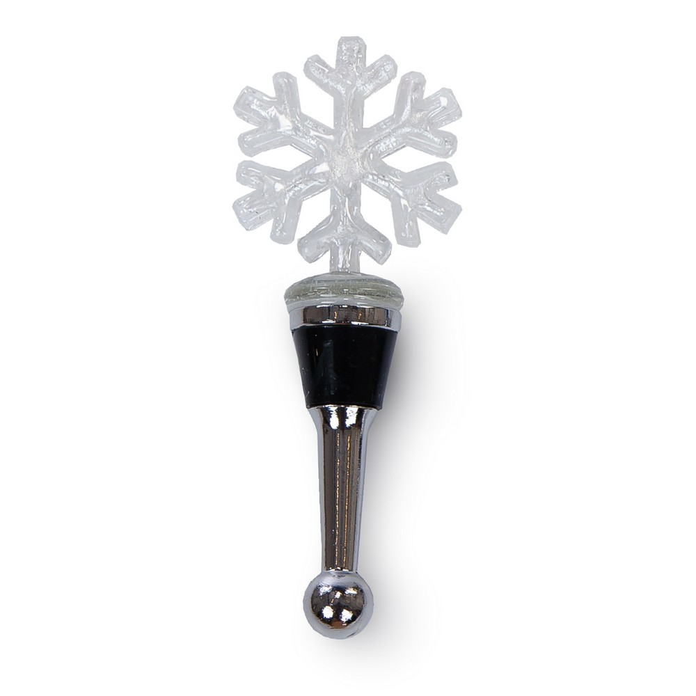 Glass Bottle Stopper Snowflake