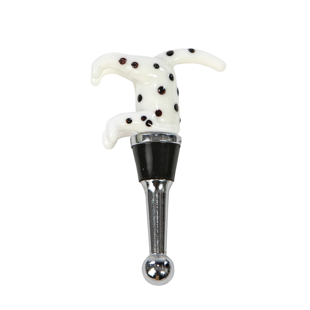 Glass Bottle Stopper Dog