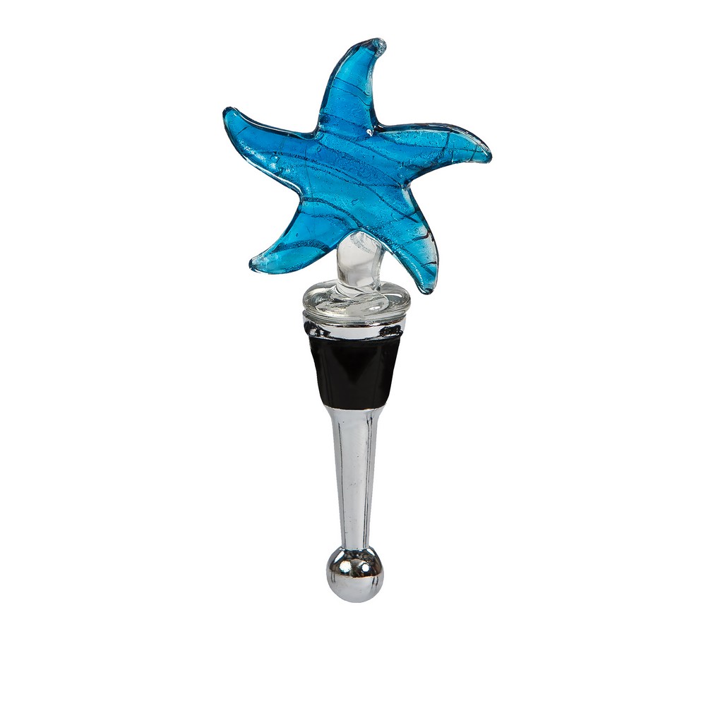 Glass Bottle Stopper Star Fish